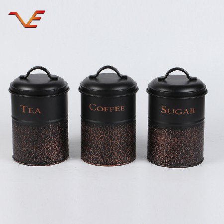 Manufacturer wholesale can add logo black series household storage tank kitchen sorting storage tank seal tank wholesale