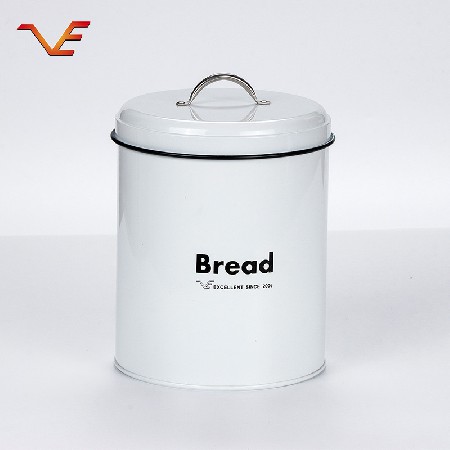 廠家直銷 時尚白色家用分類收納儲蓄密封罐 蓋頂不銹鋼手挽儲物罐