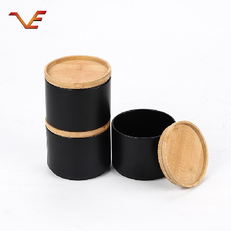 廚房整理儲物鐵皮罐套裝 刀叉餐具收納罐圓形鍍鋅密封罐 支持訂造