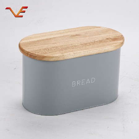 直銷可印logo收納罐 廚用木蓋調(diào)味料收納盒 鍍鋅鐵質(zhì)可定造收納罐