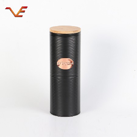 馬鐵口鐵皮罐歐式木蓋儲(chǔ)物罐廚房收納罐 儲(chǔ)物罐套裝調(diào)料罐